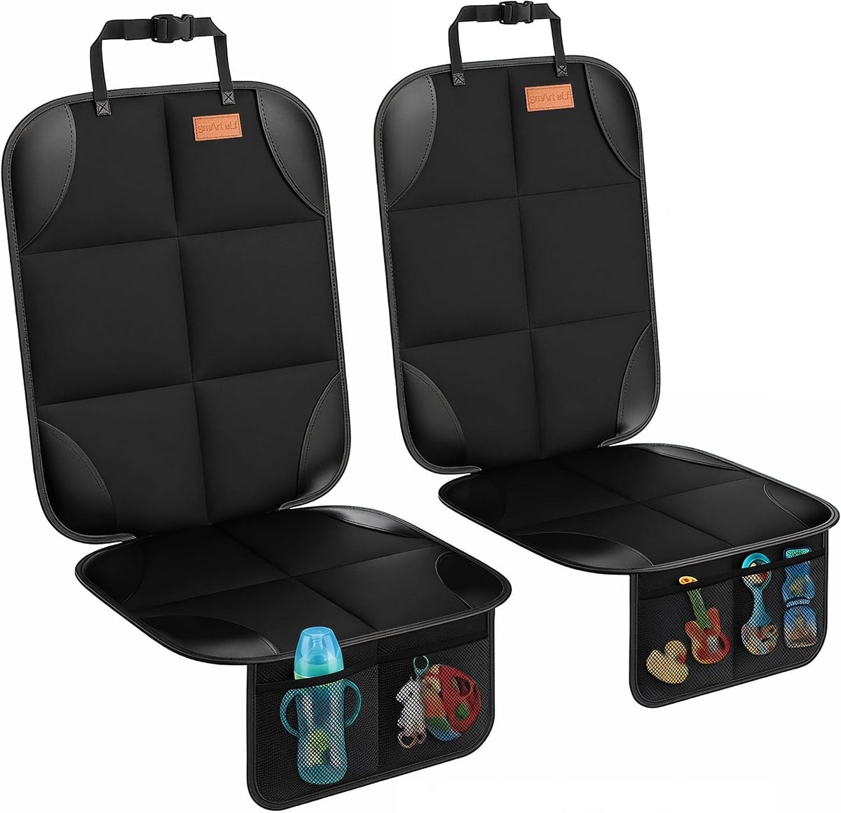 SMART ELF Car Seat Protector, Thickest Padding and Non-Slip Backing 2Pack