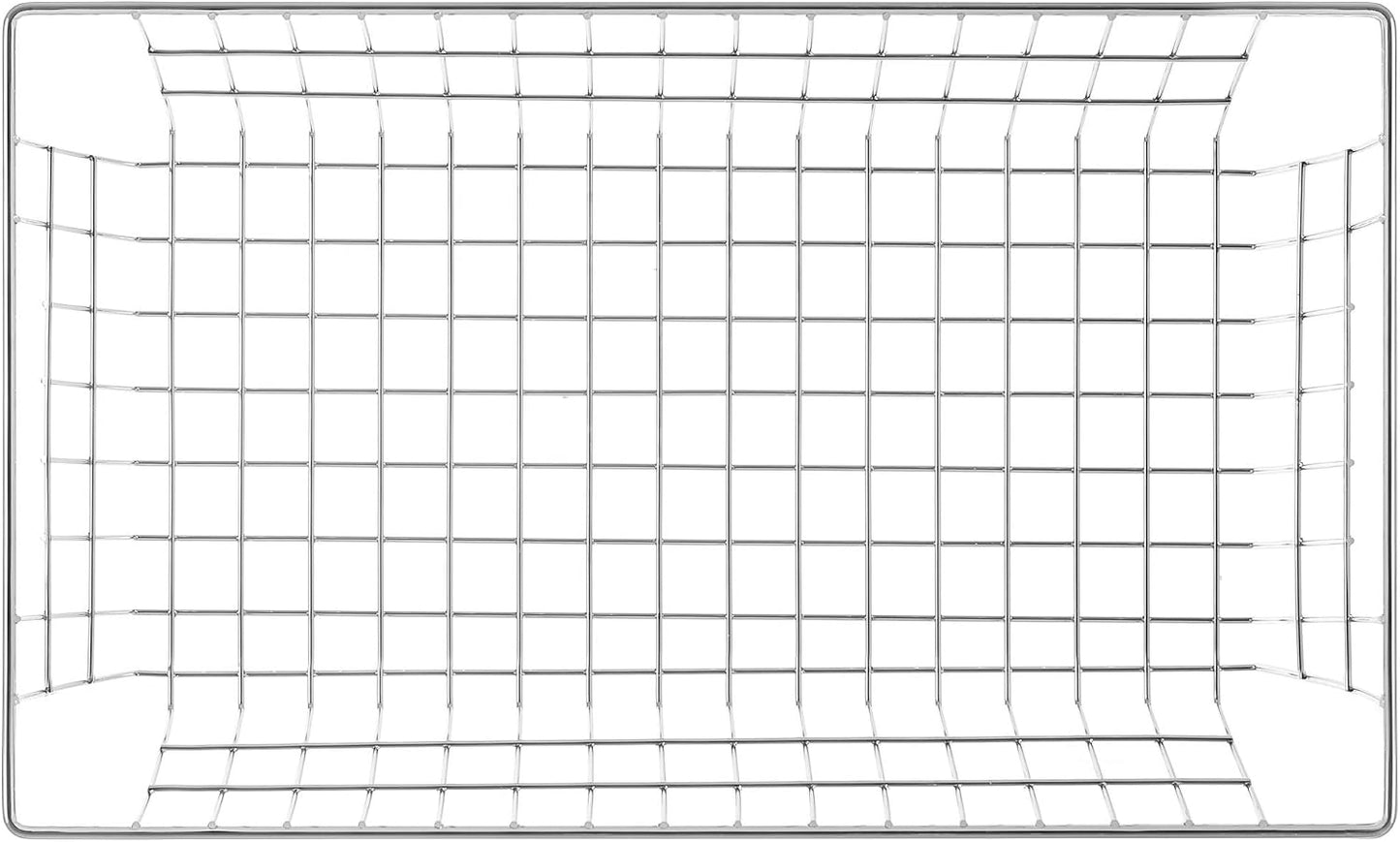 Slideep Farmhouse Wire Organizer Storage Bin Basket with Handles, Food Storage for Kitchen Cabinets, Pantry, Closet, Bedroom, Bathroom, Office 6 Pack