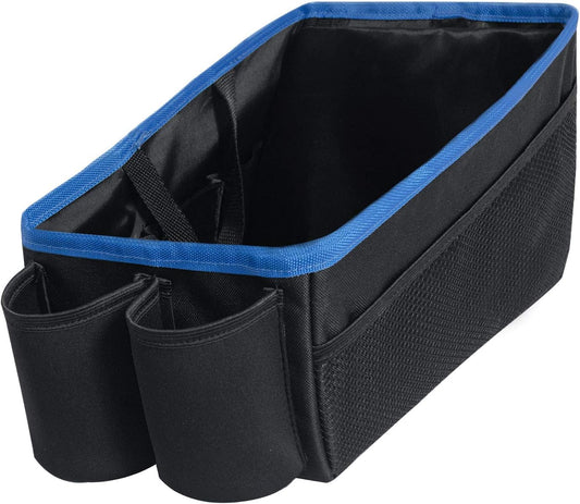 FH Group E-Z Travel Multi-Use Car Organizer with Cup Holders Back Seat Storage Blue