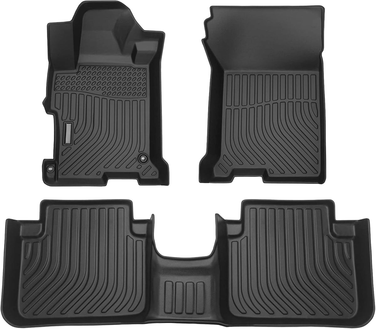 Car Floor Mats for 2012-2018 Ford Focus,All Weather TPE Rubber Full Set Includes 1st 2nd Row Front Maximum Coverage,Non Slip (for 2012-2018 Ford Focus)