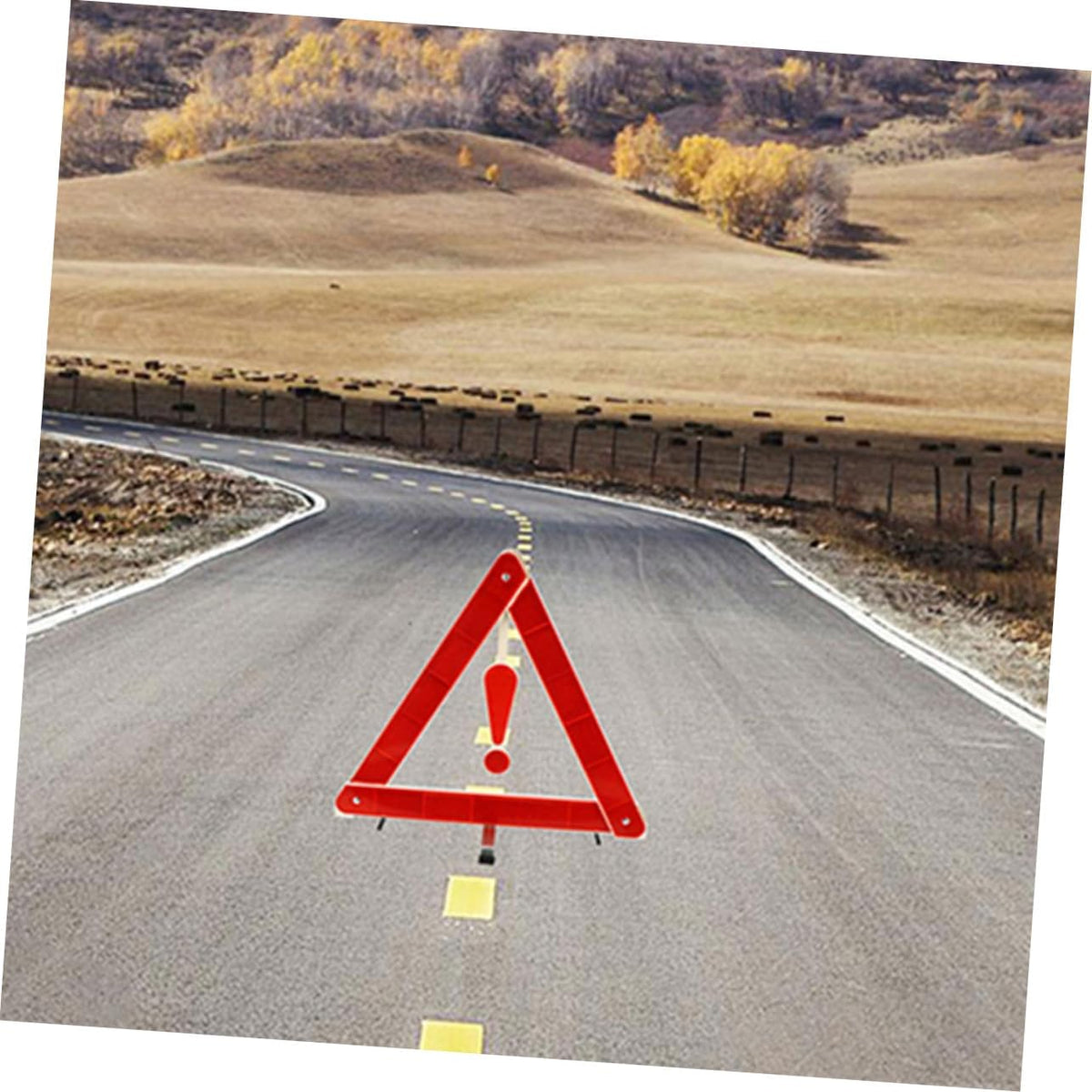 3pcs Reflective Triangle Warning Sign for Car Truck Roadside Emergency