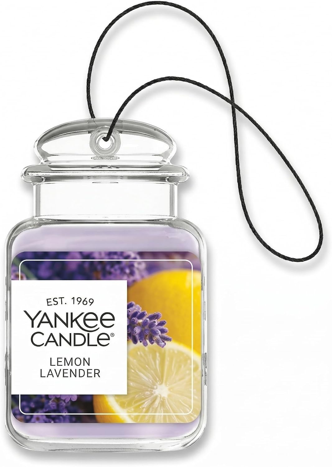 Yankee Candle Car Jar Ultimate Air Freshener, Long Lasting Car Fragrance, Coconut Beach, Lemon Lavender, Sage & Citrus, Wild Orchid (Variety Pack of 4)