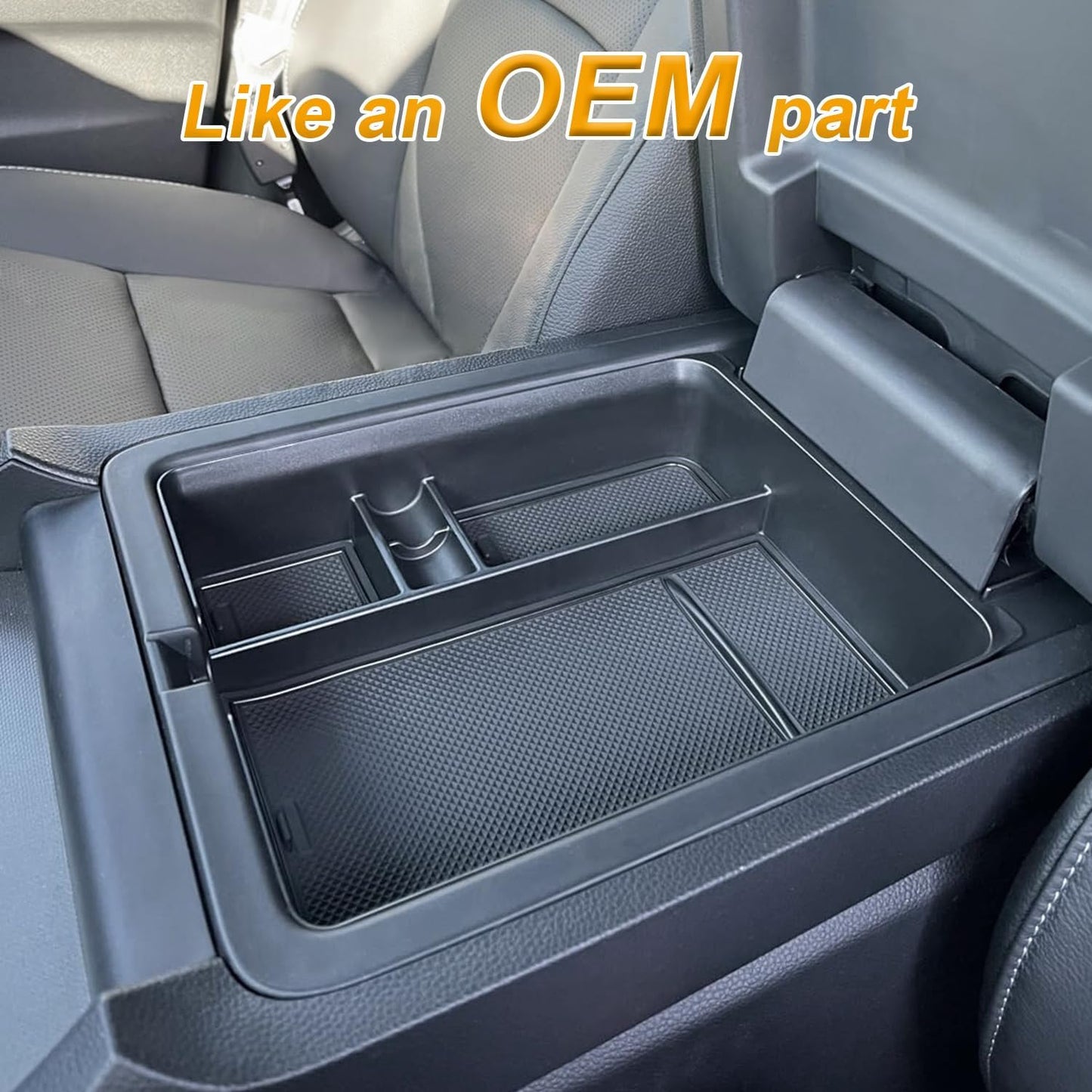 PIMCAR 2-Piece Center Console Organizer & Armrest Divider Set for 2023-2026 Honda Pilot, 2024-2026 Honda Passport/Ridgeline, Custom Fit Durable ABS Plastic Storage Tray