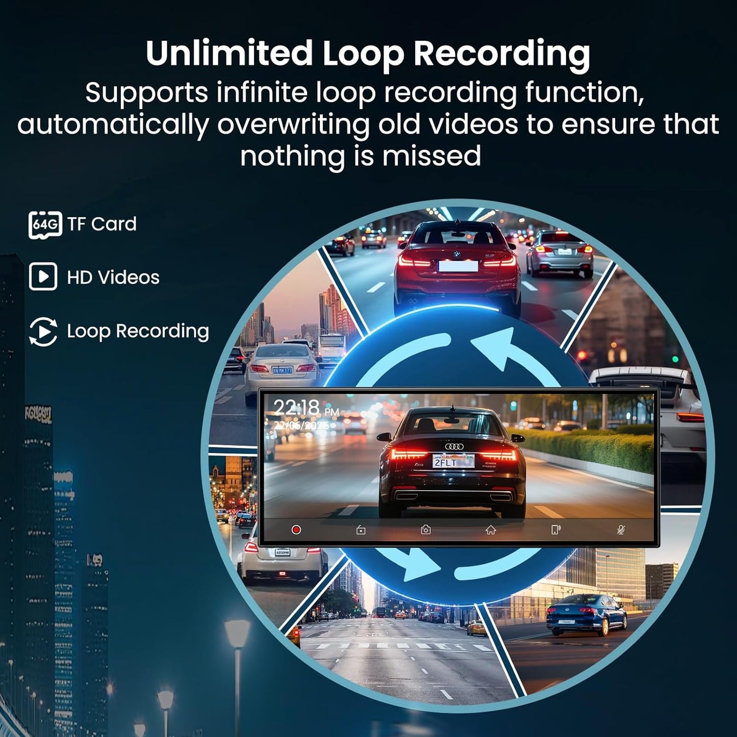 Largest 11.5 inch Wireless CarPlay Screen for Car, A-pple CarPlay & Android Auto HD Touchscreen with 4K Dash Cam/1080P Backup Camera/Navigation/Bluetooth/Voice Control/FM/Mirror Link,for All Vehicles