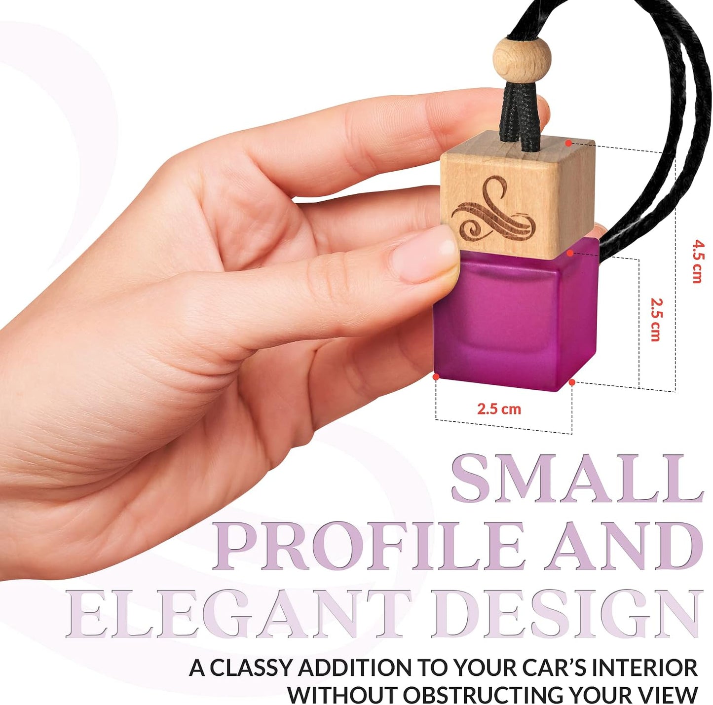Alien Perfume Car Air Freshener for Women - Over 60 days of Fragrance - Car Fresheners with Vent Clip and Wooden Cap - Long Lasting Hanging Car Scent - Odor Eliminating Technology - Space by Perfa