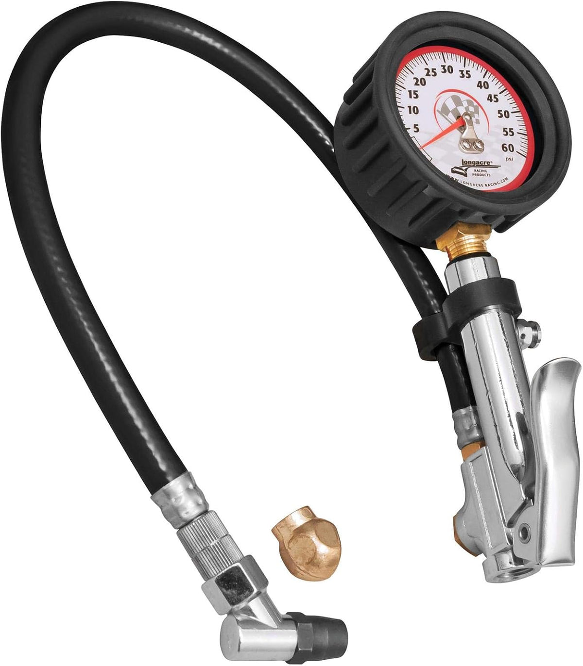 Longacre 52-52009 Deluxe 2-1/2 GID Quick Fill Gauge 0-60 psi