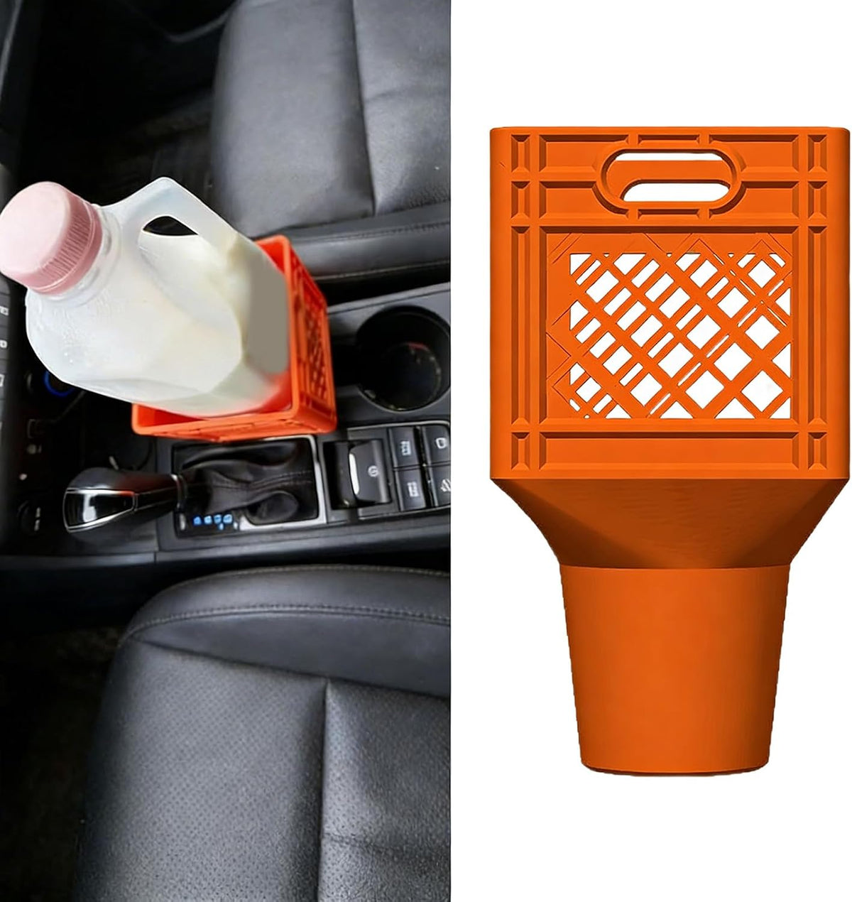 Car Cup Holder Expander for Large Bottles, Center Console Adapter Fits Half Gallon Jugs & 32-64oz Water Bottles, Anti-Spill