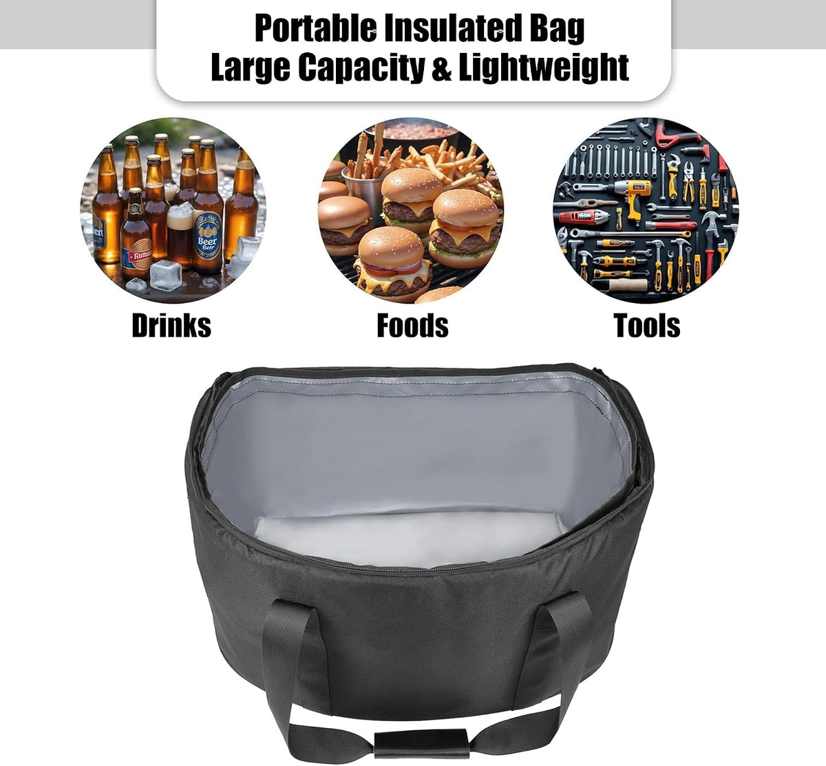 Rear Cargo Bag Trunk Organizer Waterproof Luggage Bag with Insulated Cooler Removable Rear Trunk Fit for Can Am Spyder RT 2020-2025
