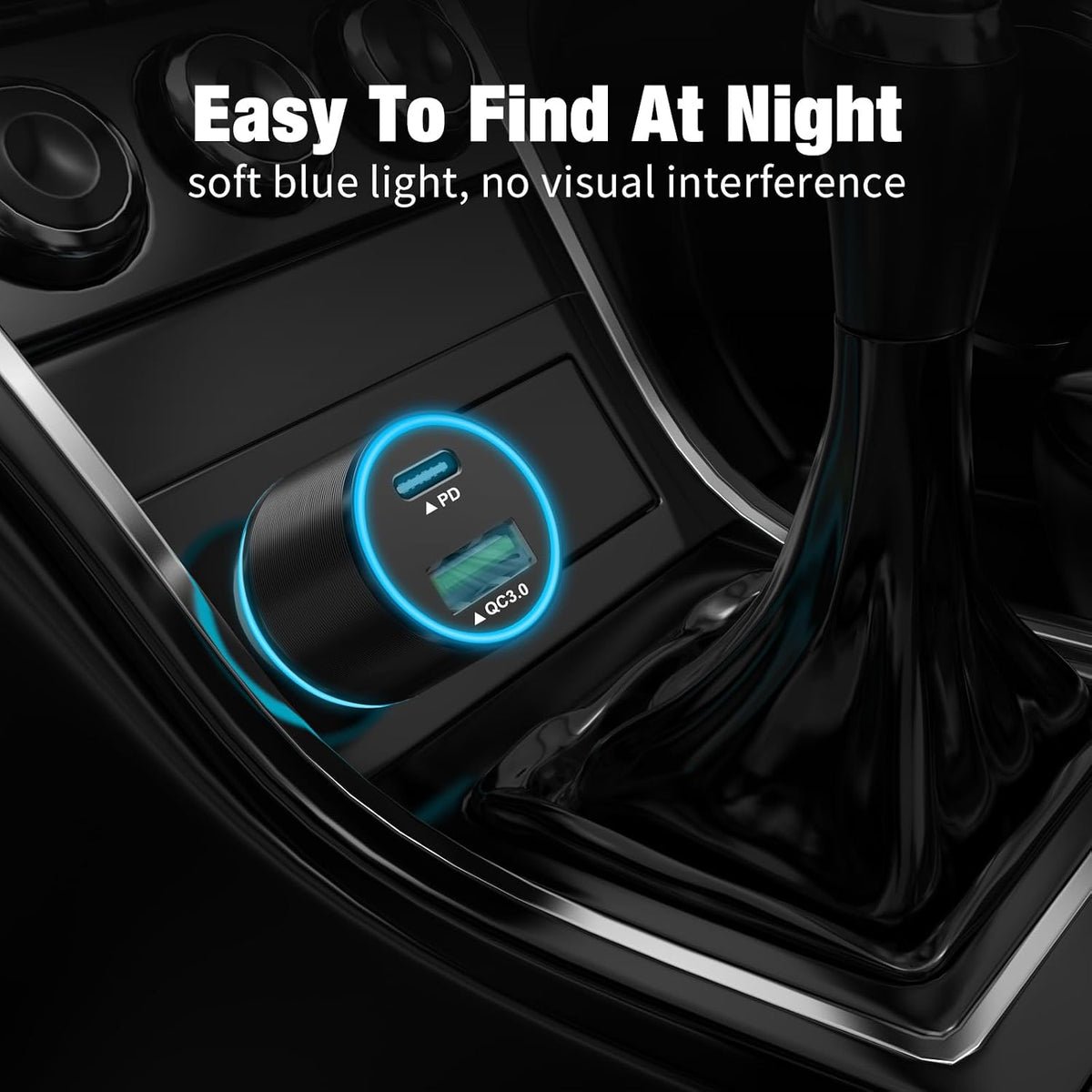 5 Pack 38W USB C Car Charger, Cigarette Lighter Adapter for iPhone/Android