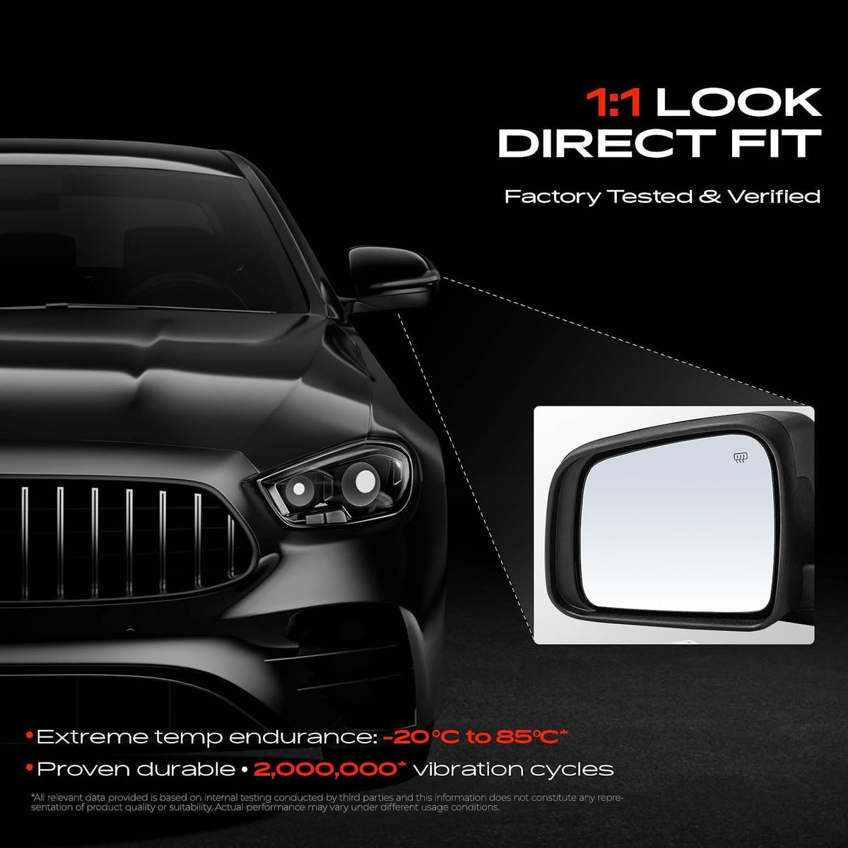 A-Premium Driver Side Power Door Mirror Compatible with Dodge
