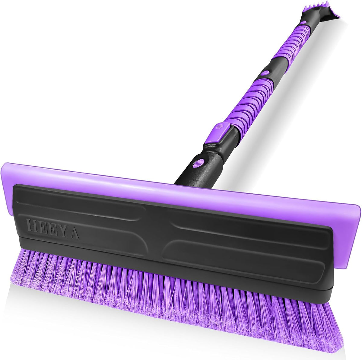 HEEYA 56 Inch Truck Snow Brush and Ice Scraper, Heavy Duty Snow Broom