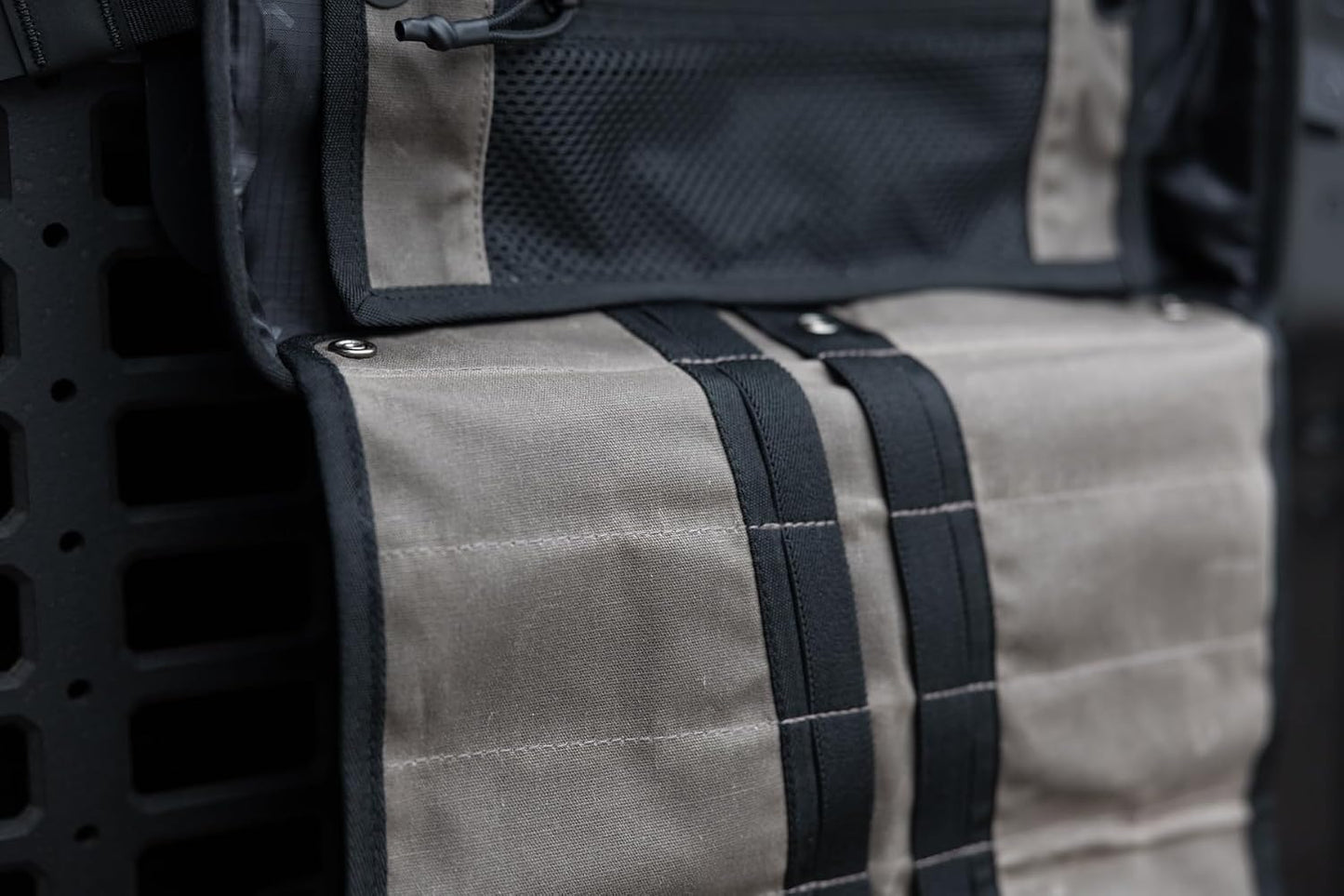 XG Cargo M12 Magnetic Tool Roll with VersaMount, MOLLE Tool Organizer with Magnetic Lock Frame, Dual Mount MOLLE or 3M VHB Adhesive, Rigid Vehicle Tool Storage System