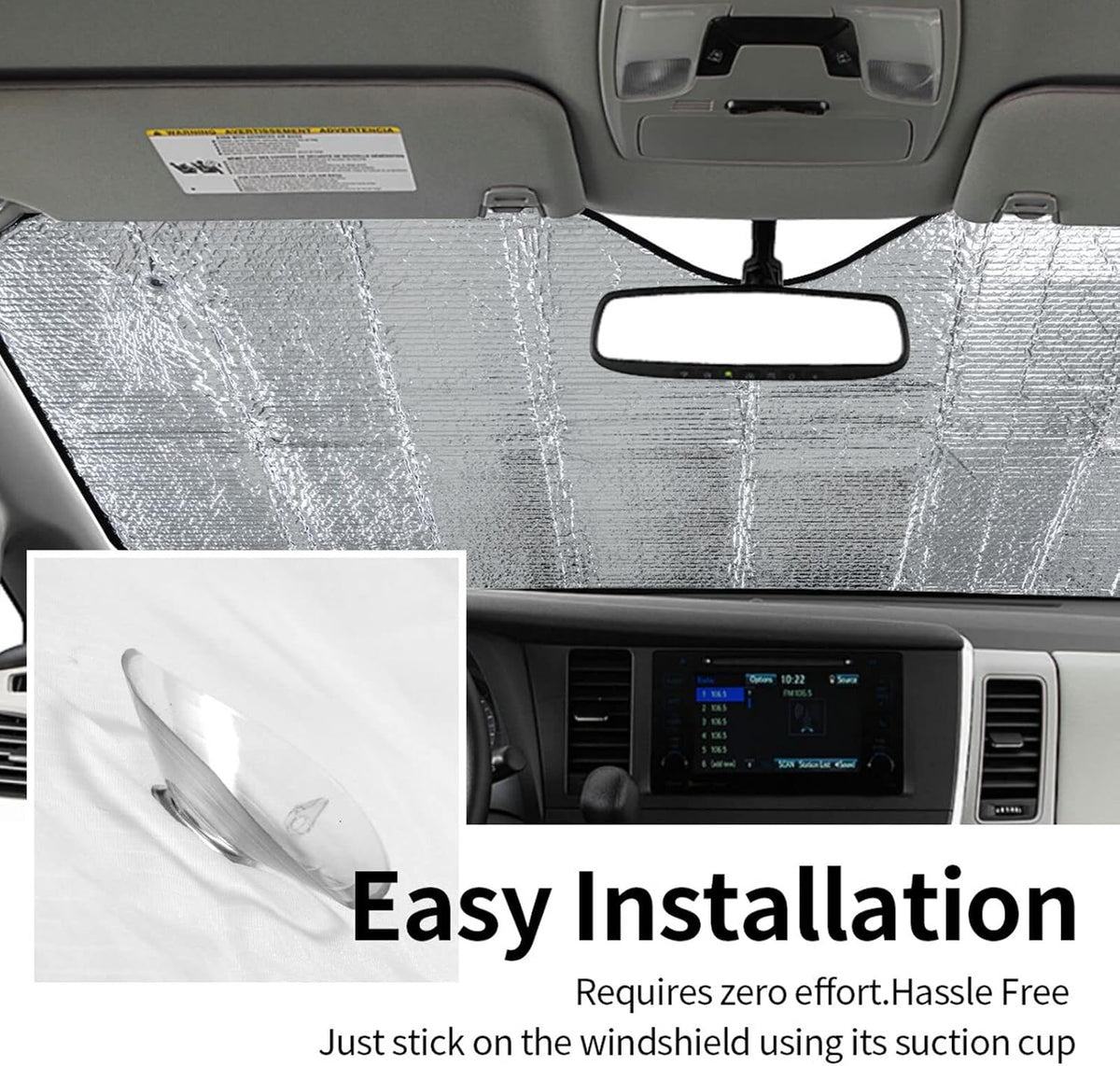 Funny Windshield Sun Shade for Car Sunshade for Car Windshield Covers Blocks UV Rays Automotive Interior Sun Protection 51 x 27.5 in