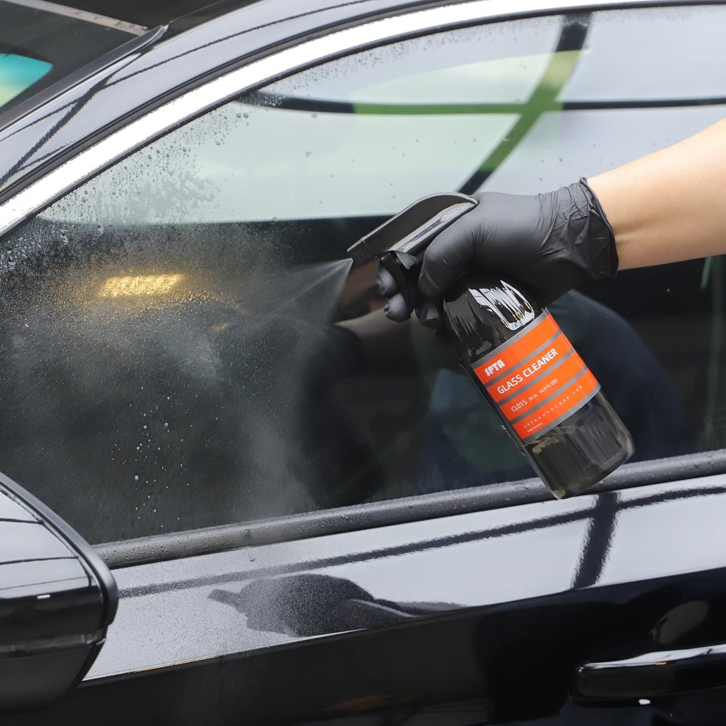 SPTA Glass Cleaner, 16oz 500ml Streak Free Glass and Window Cleaner - Works on Glass, Windows, Mirrors, and Screens, Ammonia-Free and Safe on Tinted Windows, for Cars,Trucks,SUVs, and Home Use -CL015