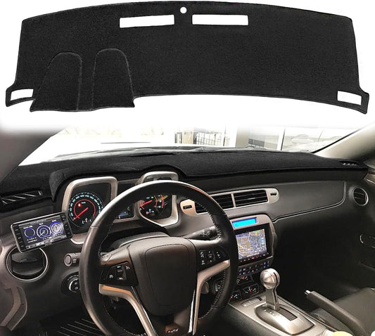 Yiz Dash Cover Fit for Chevy Chevrolet Camaro 2010-2015 (Black) Y43