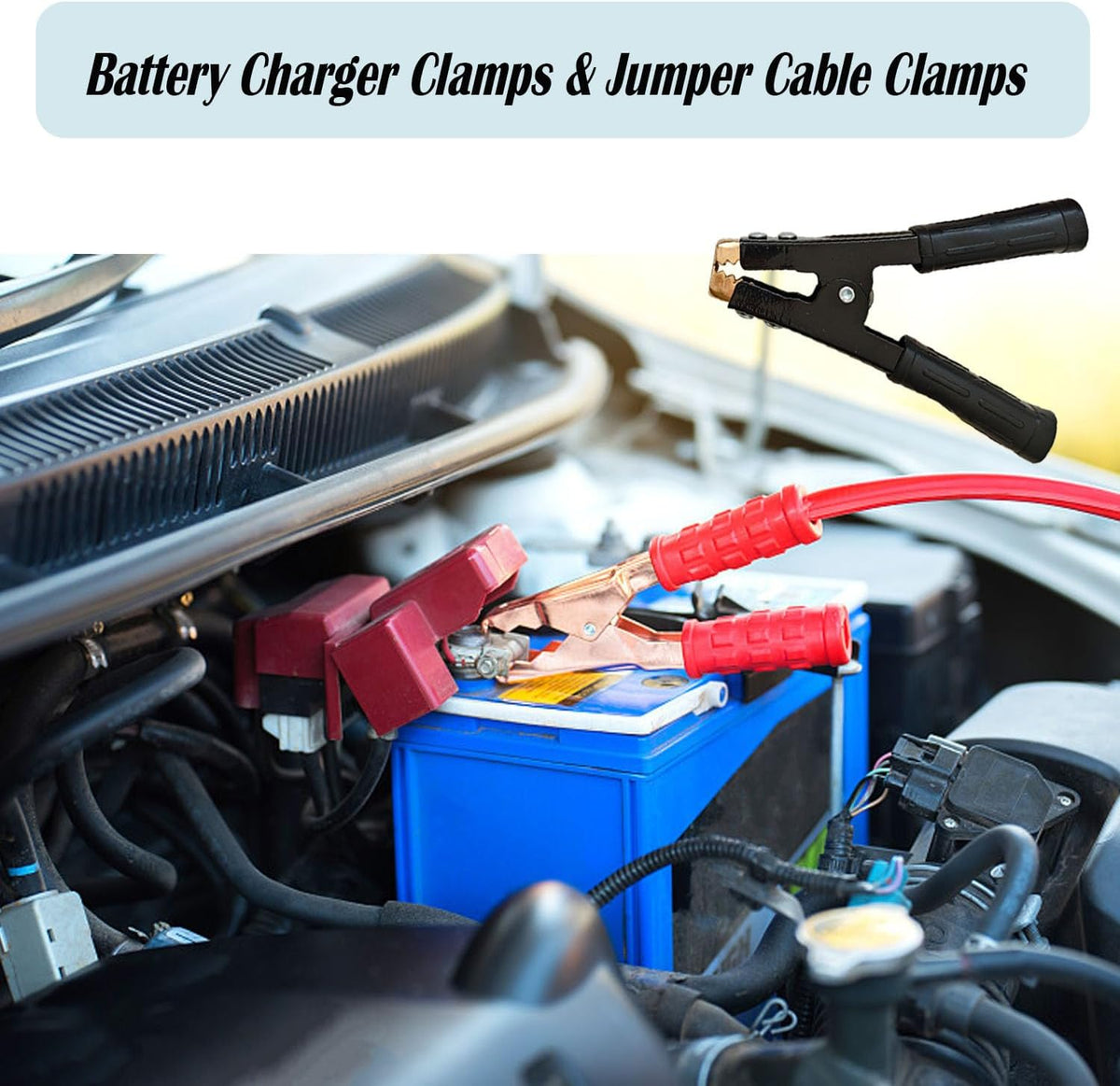 Battery Jumper Clamps Replacement Battery Alligator Clamps for Jumper Cable