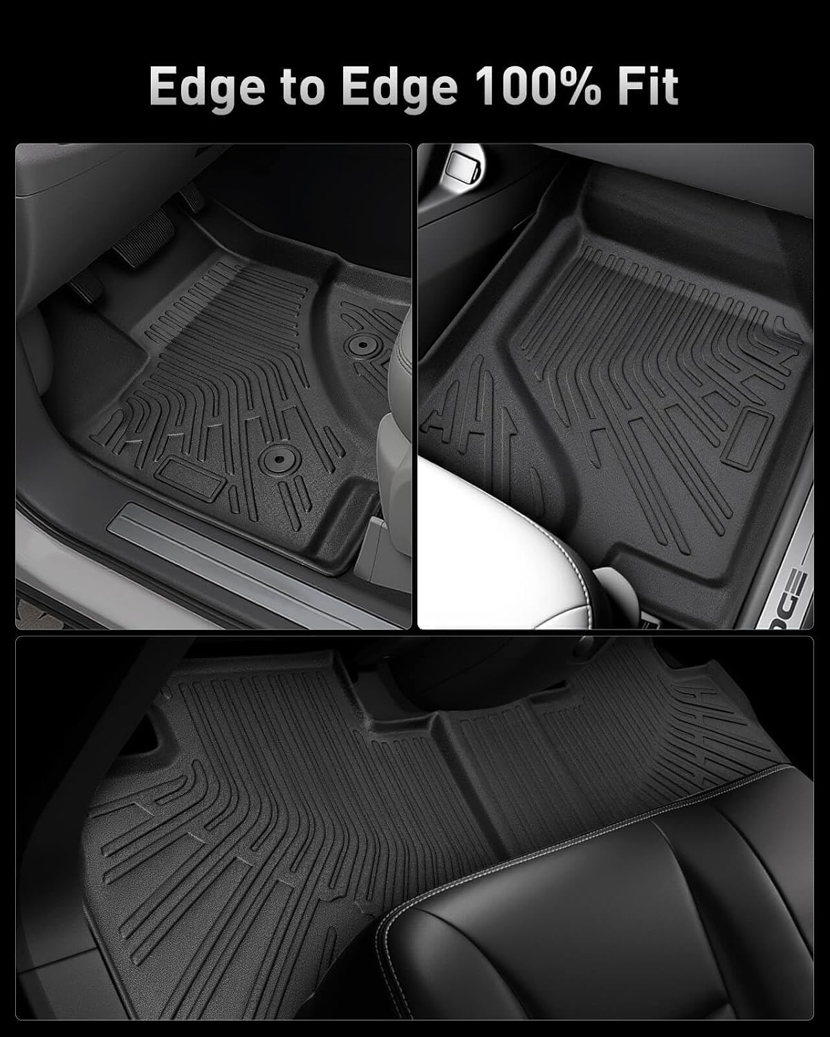 Car Floor Mats for Ford Edge 2007-2014 & for Lincoln MKX 2007-2015 Full Set
