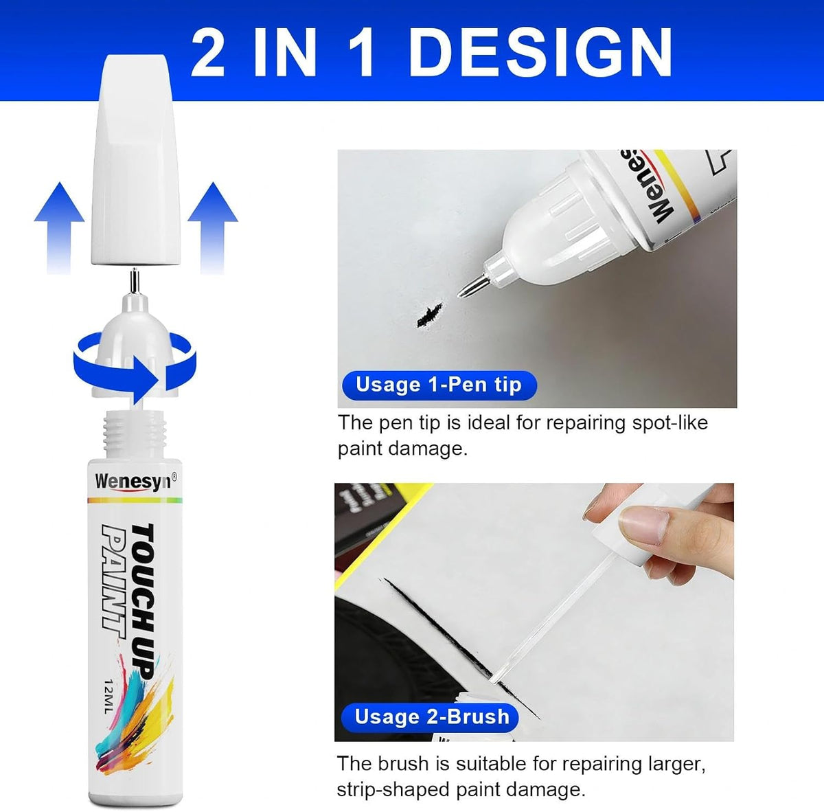 WC9 Hyper White Touch Up Paint Compatible with Hyundai Cars