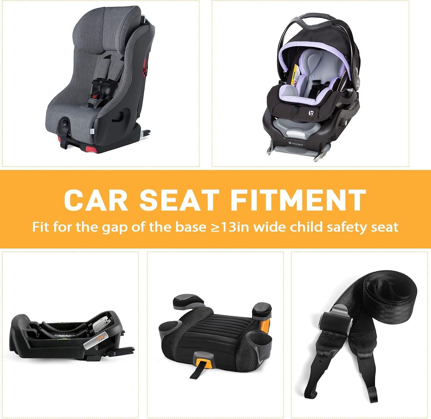 Car Seat Latch Anchor Kit - Converts Older Cars to ISOFIX Compatibility Interface， Safety Car Seat Adapter Tether Bracket Mount for Vehicles Heavy-Duty Steel Easy Install (Check Size Before Buy)