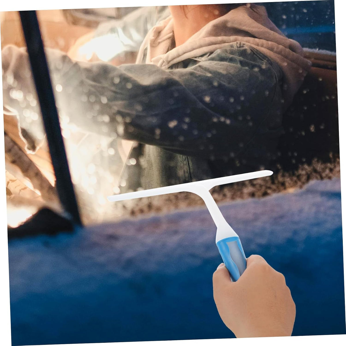 Plastic Squeegee Window Cleaning Tool Car Windshield Wiper for Clean Multi Use Vehicle Interior Cleaner Durable and Scratch Design