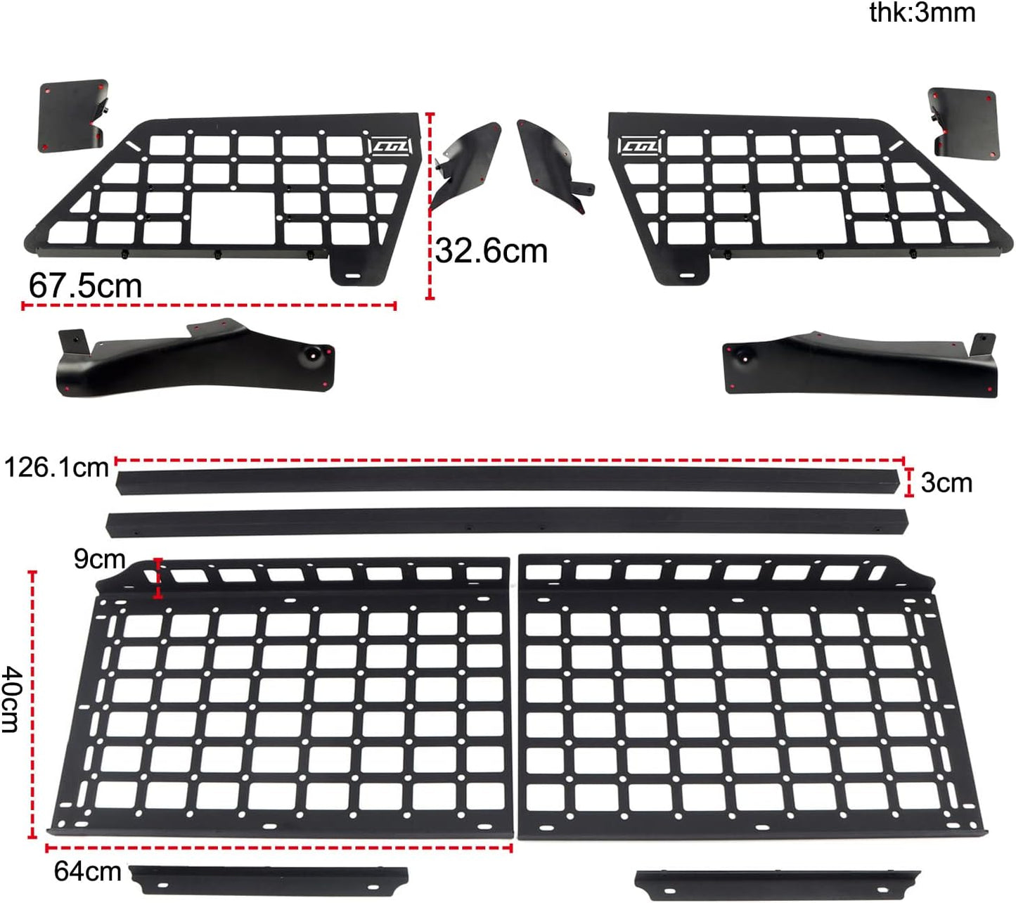 for Ford Explorer 2020-2024 Car Trunk Rack Shelf Luggage Storage Panel Organizer Car Accessories
