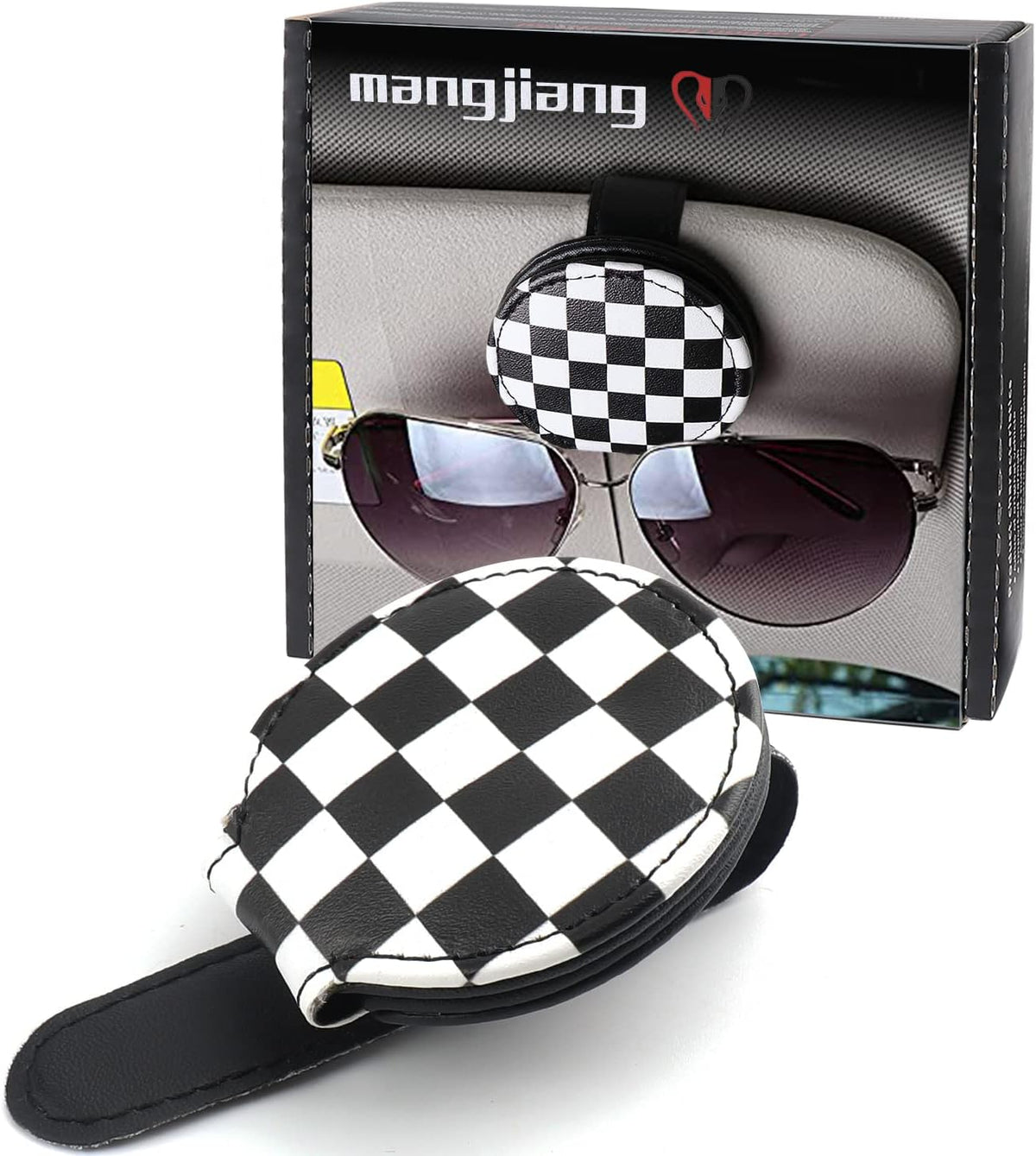 for Mini Cooper Universal Visor Car Glasses Sunglasses Holder Storage Fastener Portable Clip Vehicle Auto R55 R56 R60 F56 F55 F60 (Gray Union Jack)