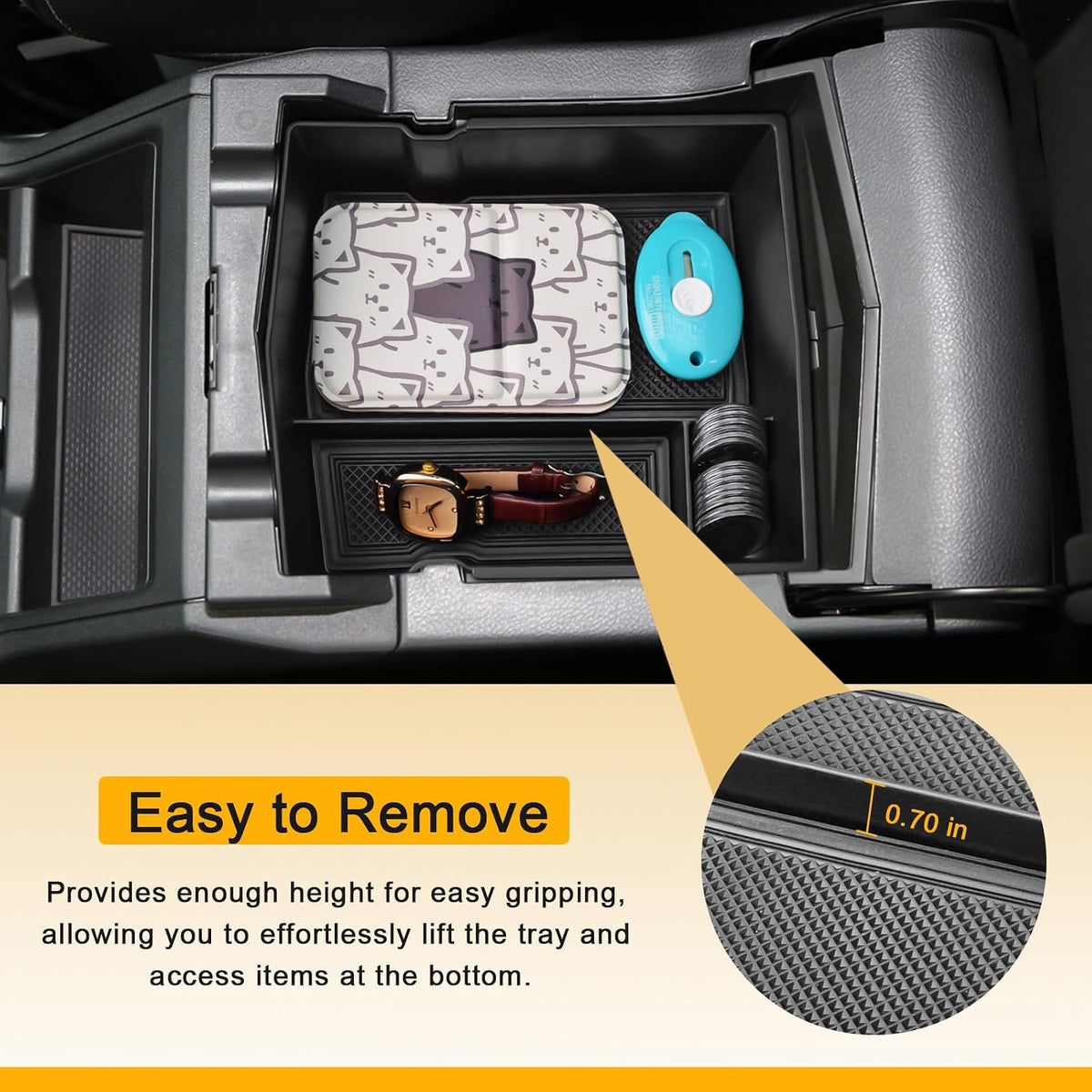 Center Console Organizer Tray for 2019-2024 Subaru Forester