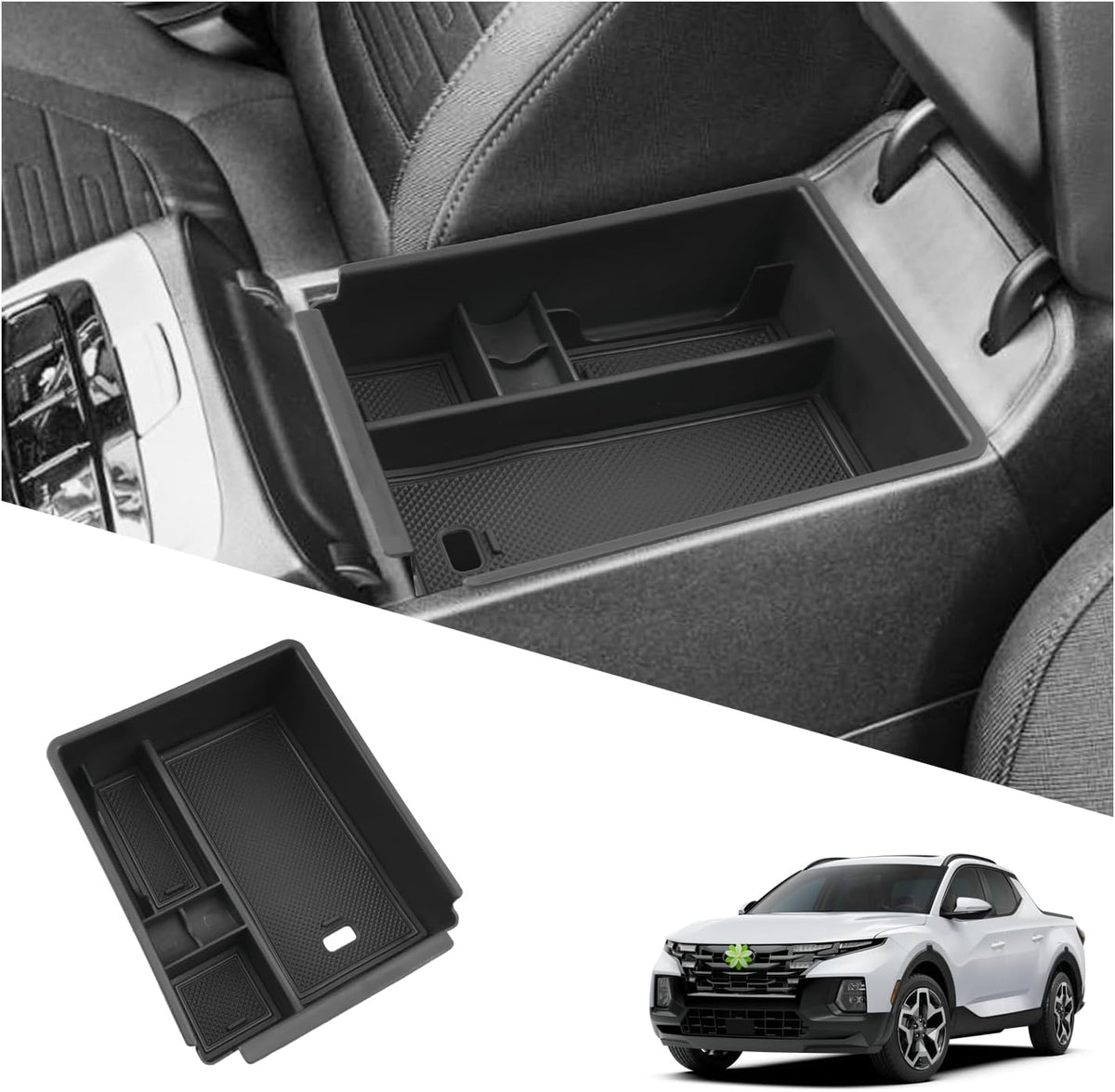Ruiya 2025 2026 Tucson Center Console Organizer for 2026 Hyundai Tucson Accessories Armrest Console Box Compatible with 2022-2025 2026 Hyundai Tucson Automatic Transmission(Not for Limited/Hybrid)