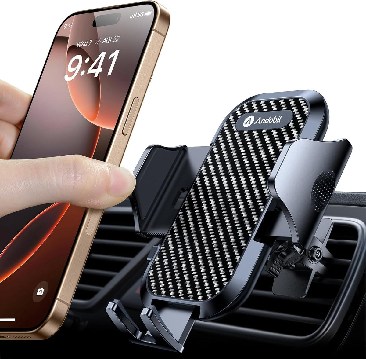 andobil Upgrade Phone Holders for Your Car Vent Sturdiest Car Phone Holder