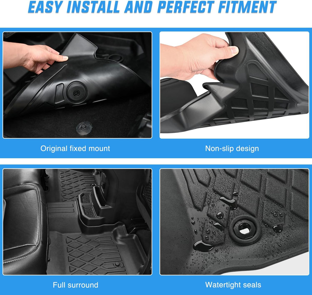 Nilight TPE Floor Mats for Dodge Journey