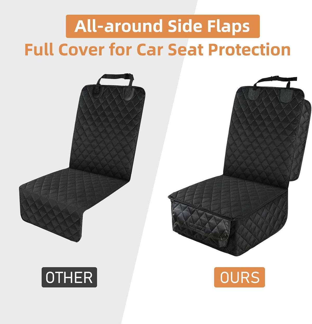 PETICON Waterproof Front Seat Car Cover, Full Protection Dog Car Seat Cover