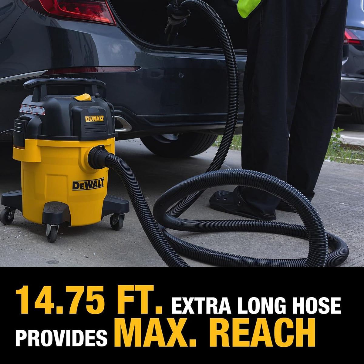 DEWALT 8-Piece Car Detailing Vacuum Hose Accessory Kit, DXVA13-0801