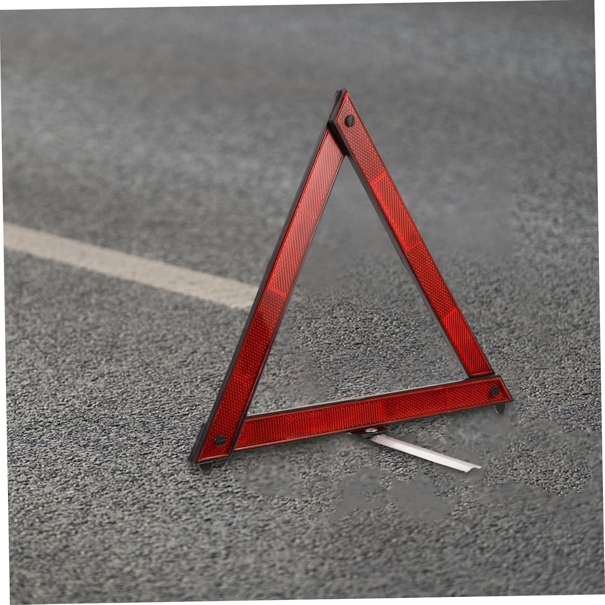 3pcs Safety Reflective Triangles Durable Plastic Road Warning Sign