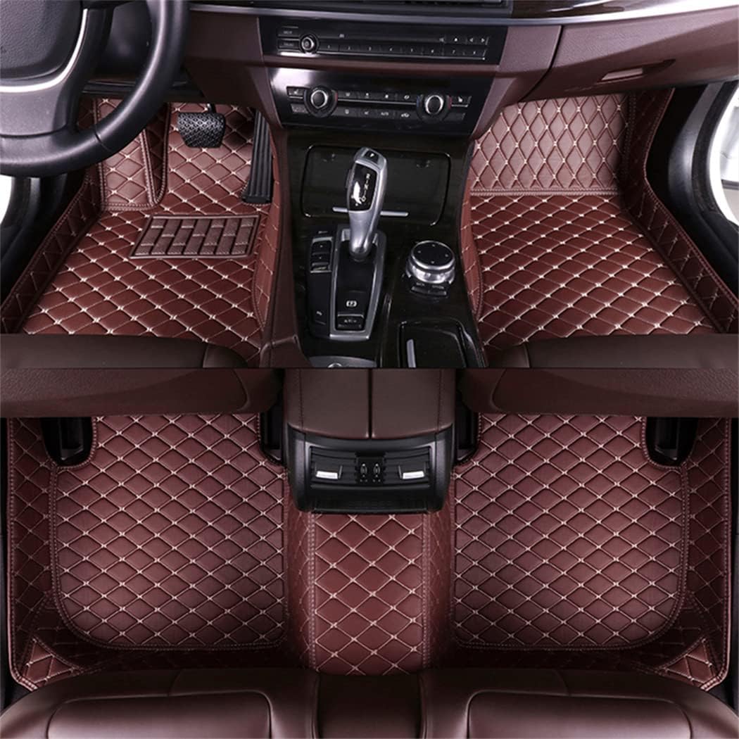 Custom Car Floor Mats Fit 96% Car Model Luxury Leather Waterproof Anti-Skid Full Coverage Liner Front Rear Mat/Set (Coffer)