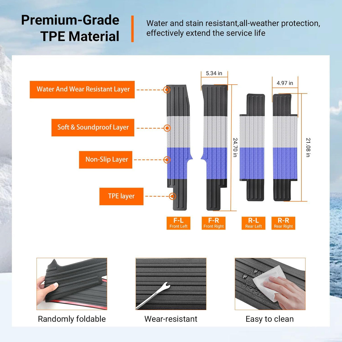 powoq Interior Door Sill Protector Compatible with 2019-2026 Silverado