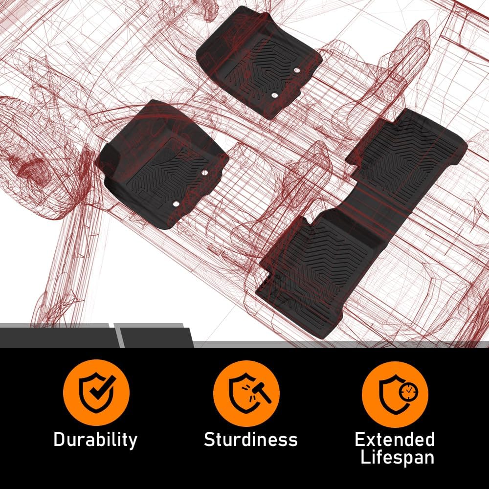 G-PLUS TPE Floor Mats Fit for Tesla Model 3 2017-2023
