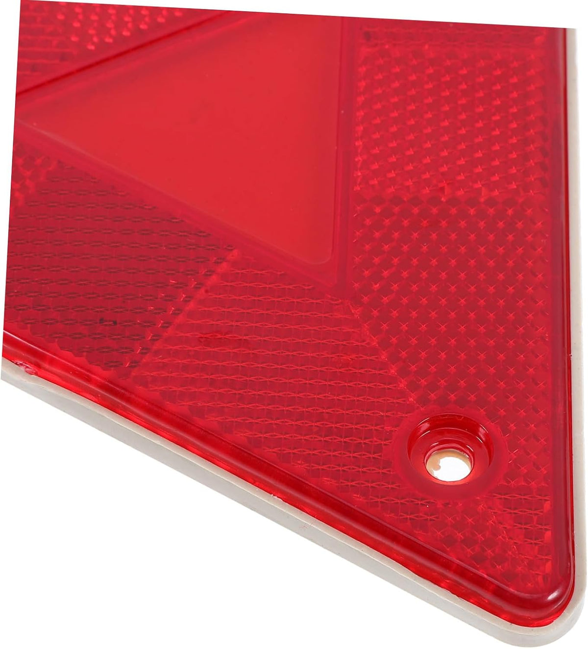 10Pcs Warning Triangle Plastic Red Reflective Road Safety Sign