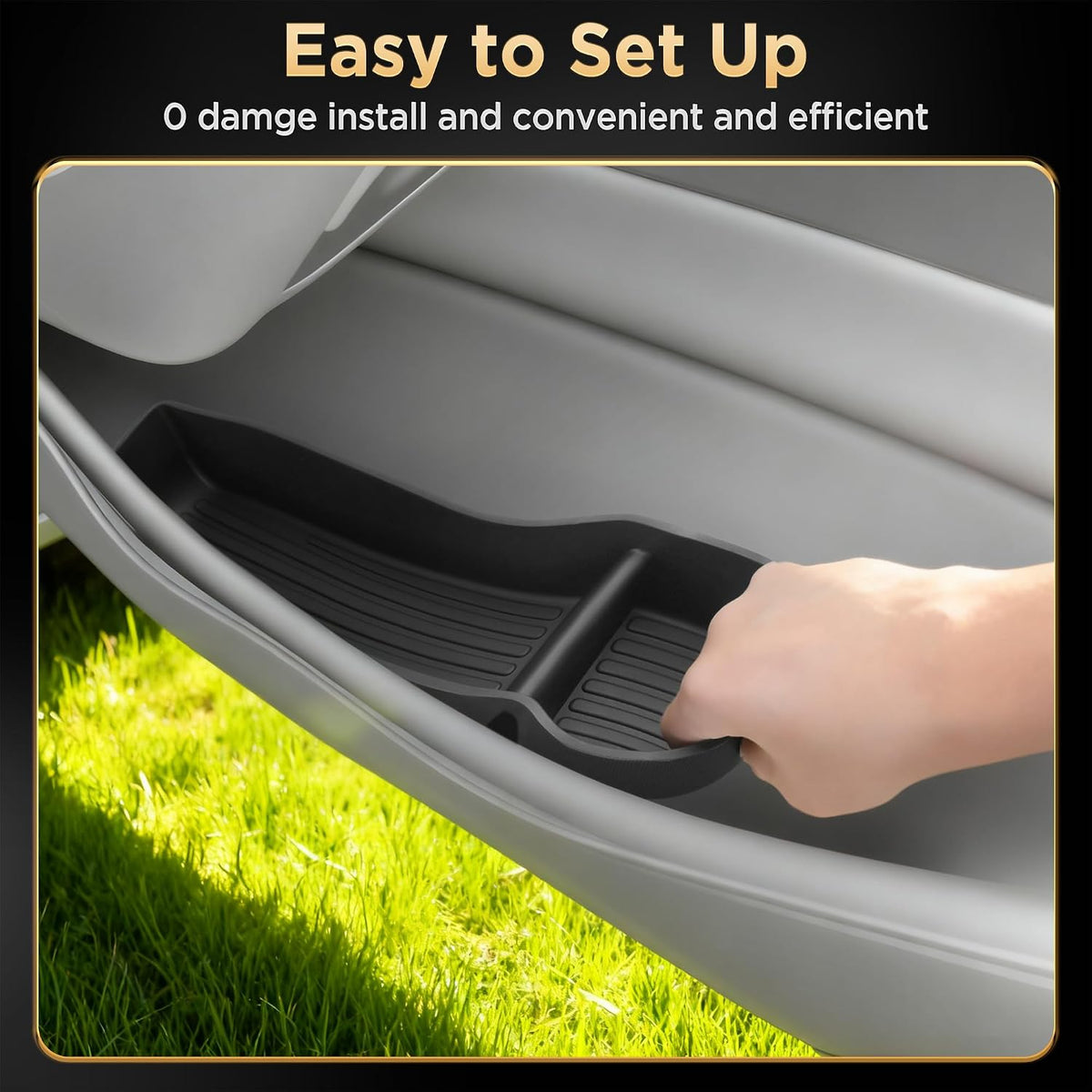 5PCS for Tesla Model Y Juniper(2025 2026) & YL Door Side Storage Box Cup Holder [Waterproof & Stay Clean] Front & Rear Door Pocket Liners for Tesla Model Y Juniper Accessories 2025 2026