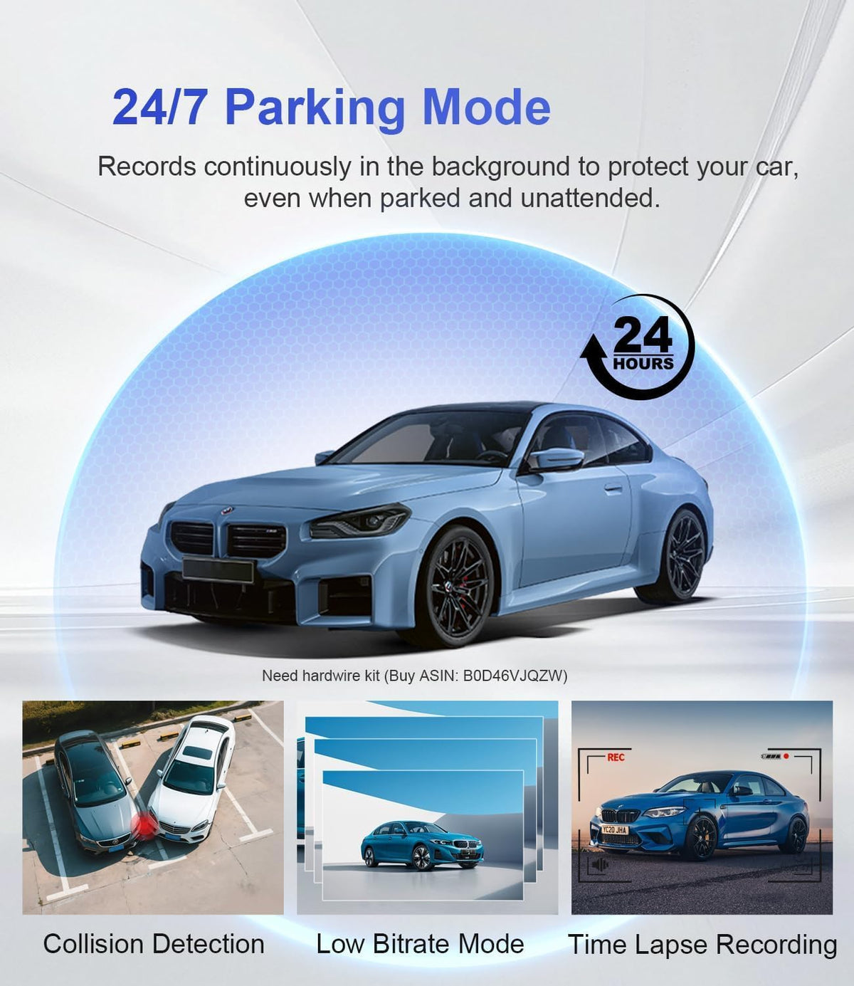 4K Dash Cam,5 Channel 360° View,AI Adas System,Free 128G Card,GPS
