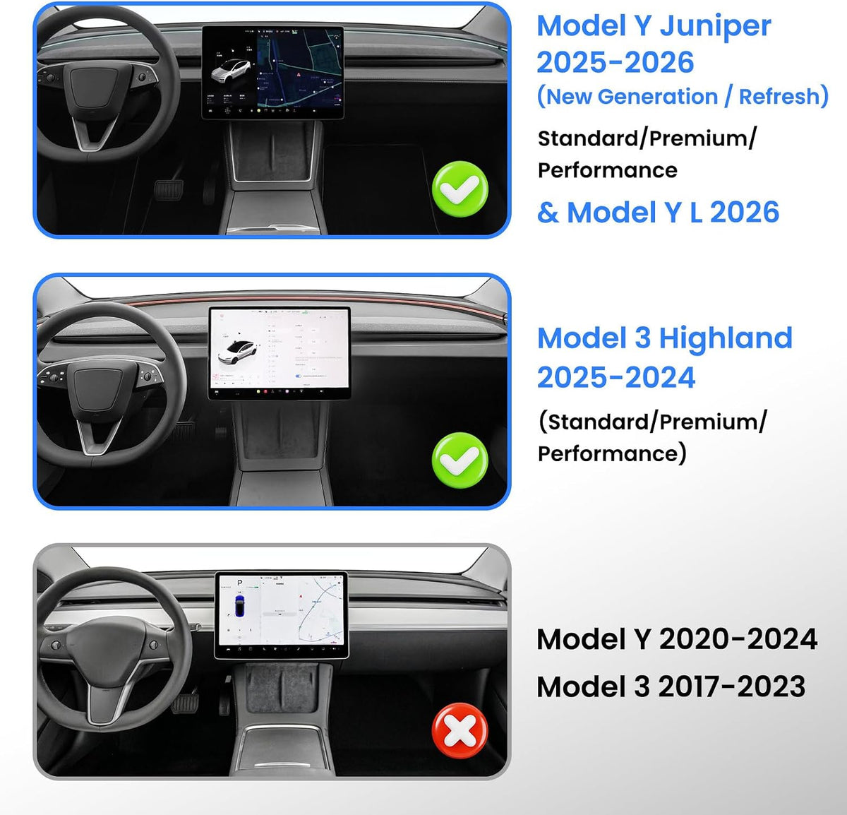 Hideable Under Screen Storage for Model Y/3 (Juniper/Highland)