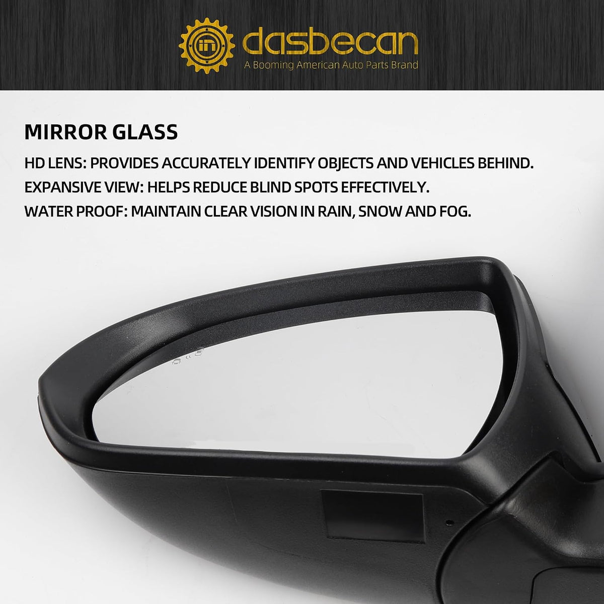 Dasbecan Driver Side Mirror Compatible with 2017-2020 Hyundai Elantra 7pins