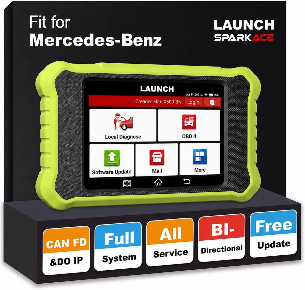 LAUNCH Creader Elite X500 OBD2 Scanner for Mercedes-Benz