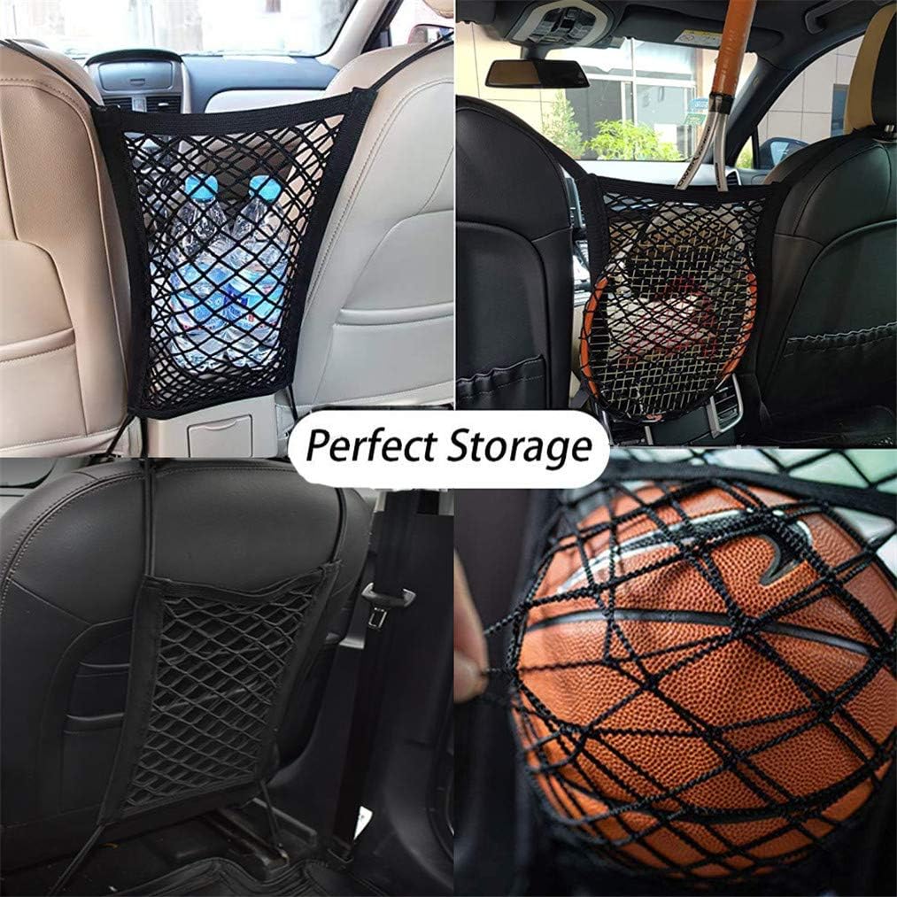 DYKESON Dog Car Net Barrier with Mesh Organizer, Pet Divider for Cars, SUVs