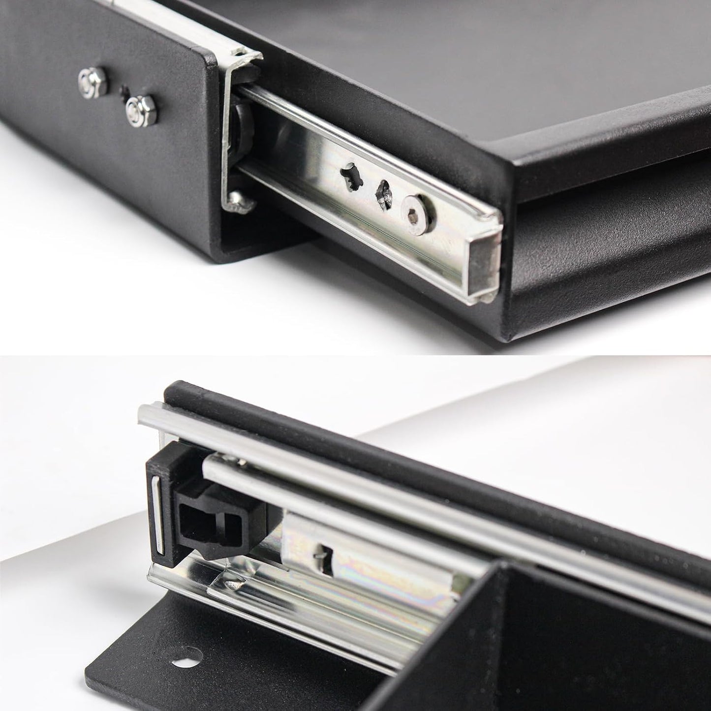 Heavy Duty Steel Sliding Battery Tray,Generator Slide Out Tray for RV, Universal RV Storage Rack for Tools and Outdoor Gear (24"x24"x2.7")