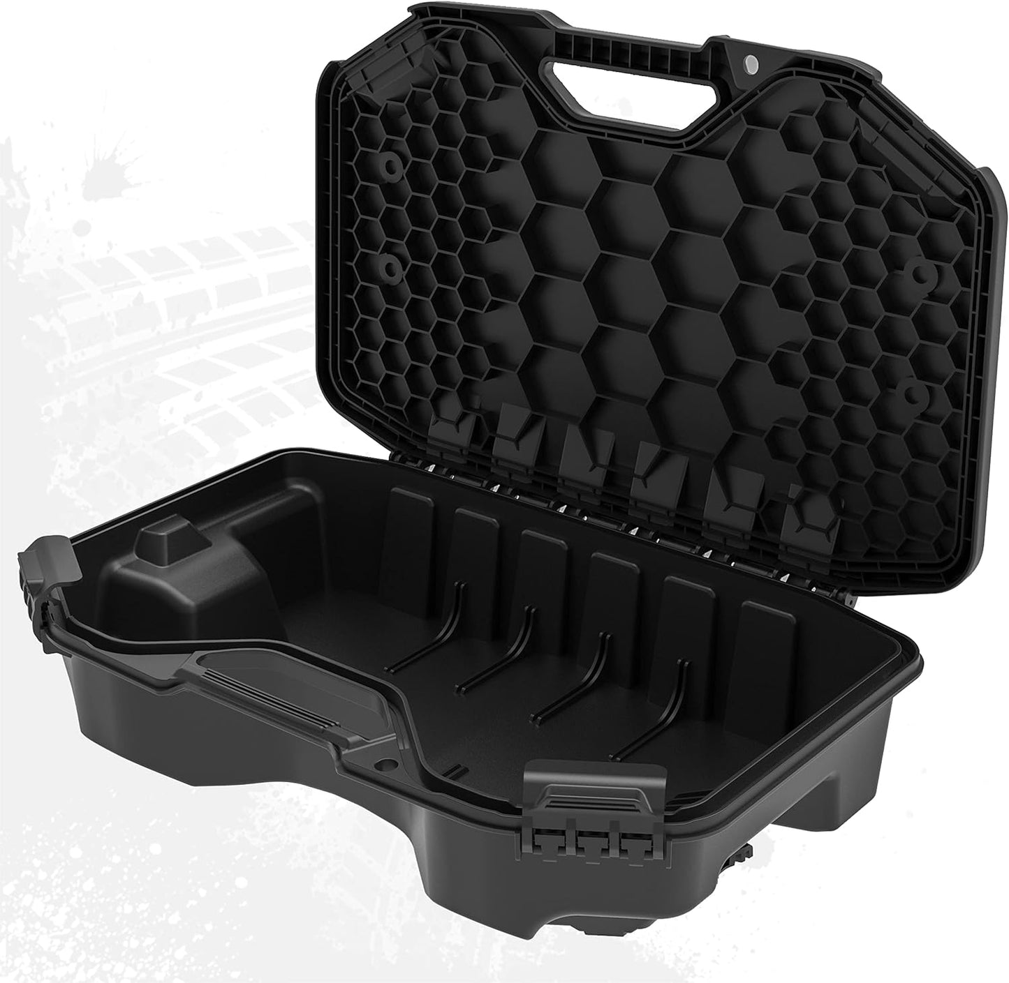SAUTVS Modular Cargo Box for Can-Am Maverick, 10 L / 2.6 Gallon Rugged Rear Cargo Box with Lid for Can Am Maverick X3 MAX/Trail/Defender/Commander Accessorie (Replace #715005494)