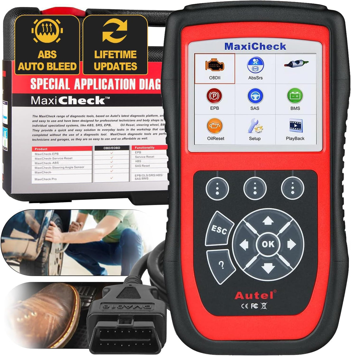 Autel MaxiCheck PRO Auto Bleed Scan Tool for ABS Brake Bleeding