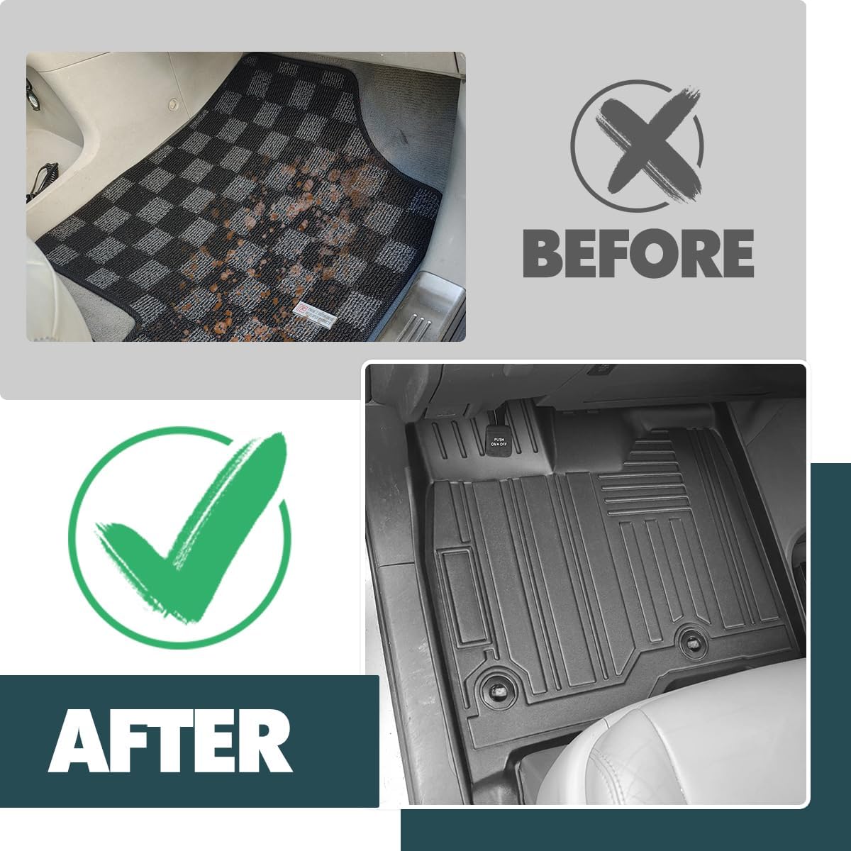 Compatible for Toyota RAV4 Floor 2026 Mats Cargo Liner All Weather Protector for 2026 Toyota RAV 4 Floor Mats Vehicle Accessories