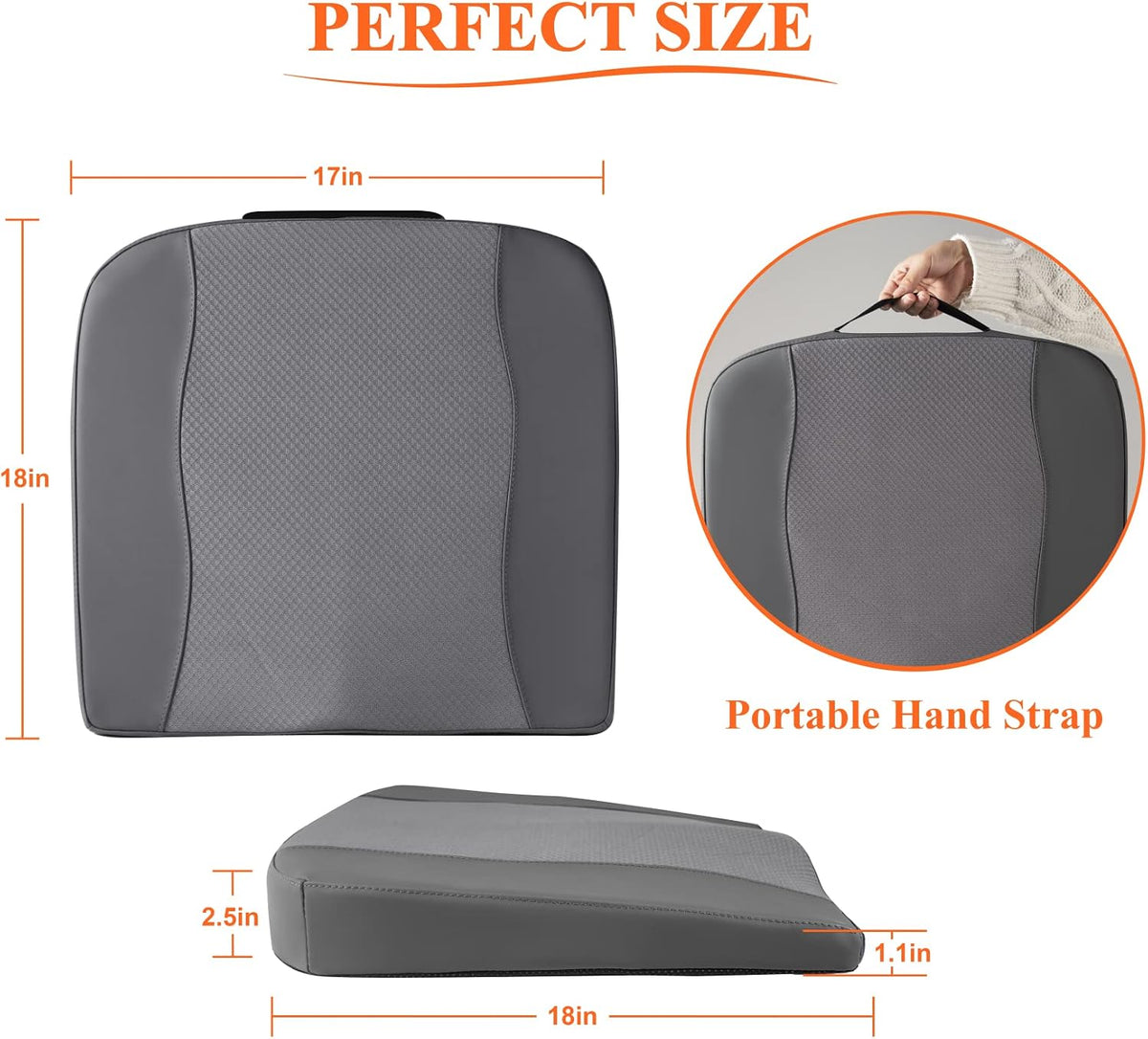 Lofty Aim Car Seat Cushion, Memory Foam Car Seat Cushions for Long Driving