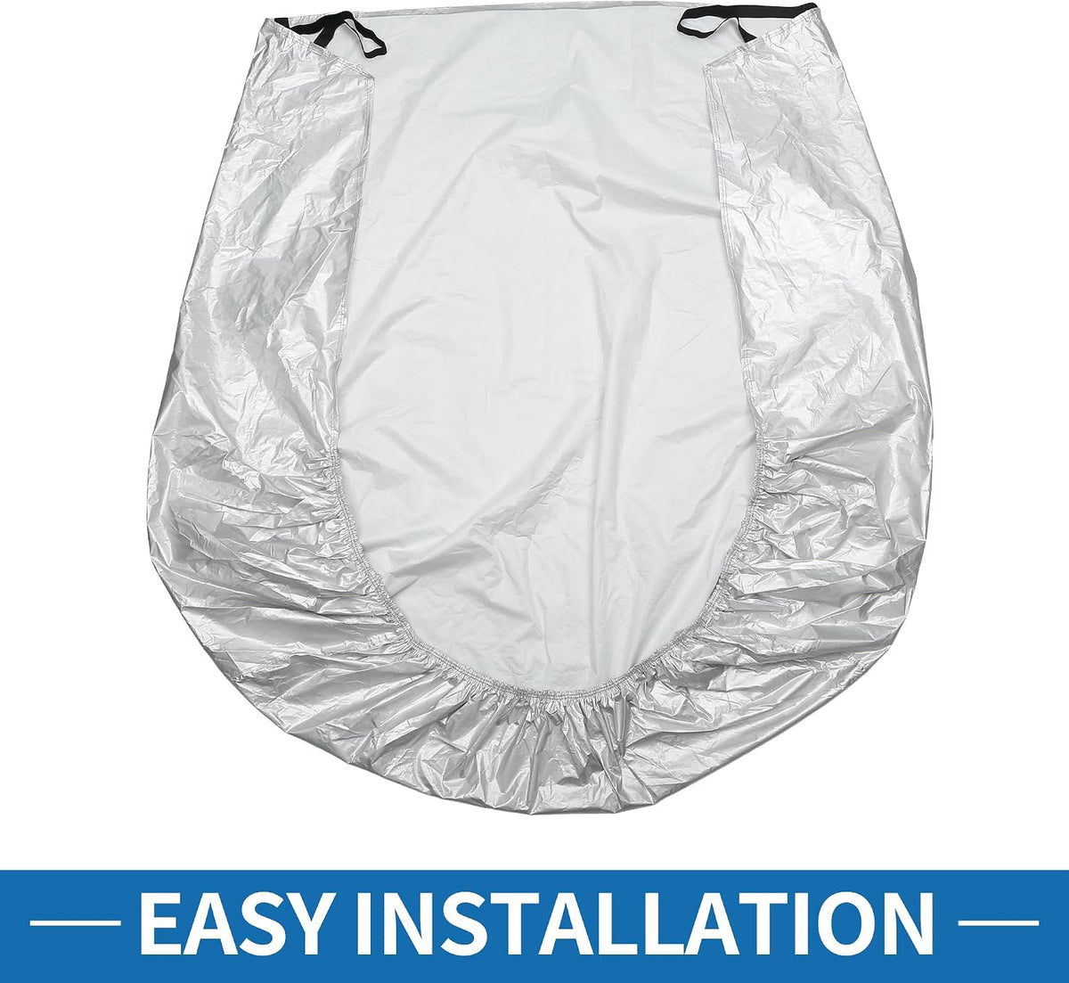 Windshield Cover with Reflective Straps Silver Tone 67" x 71"