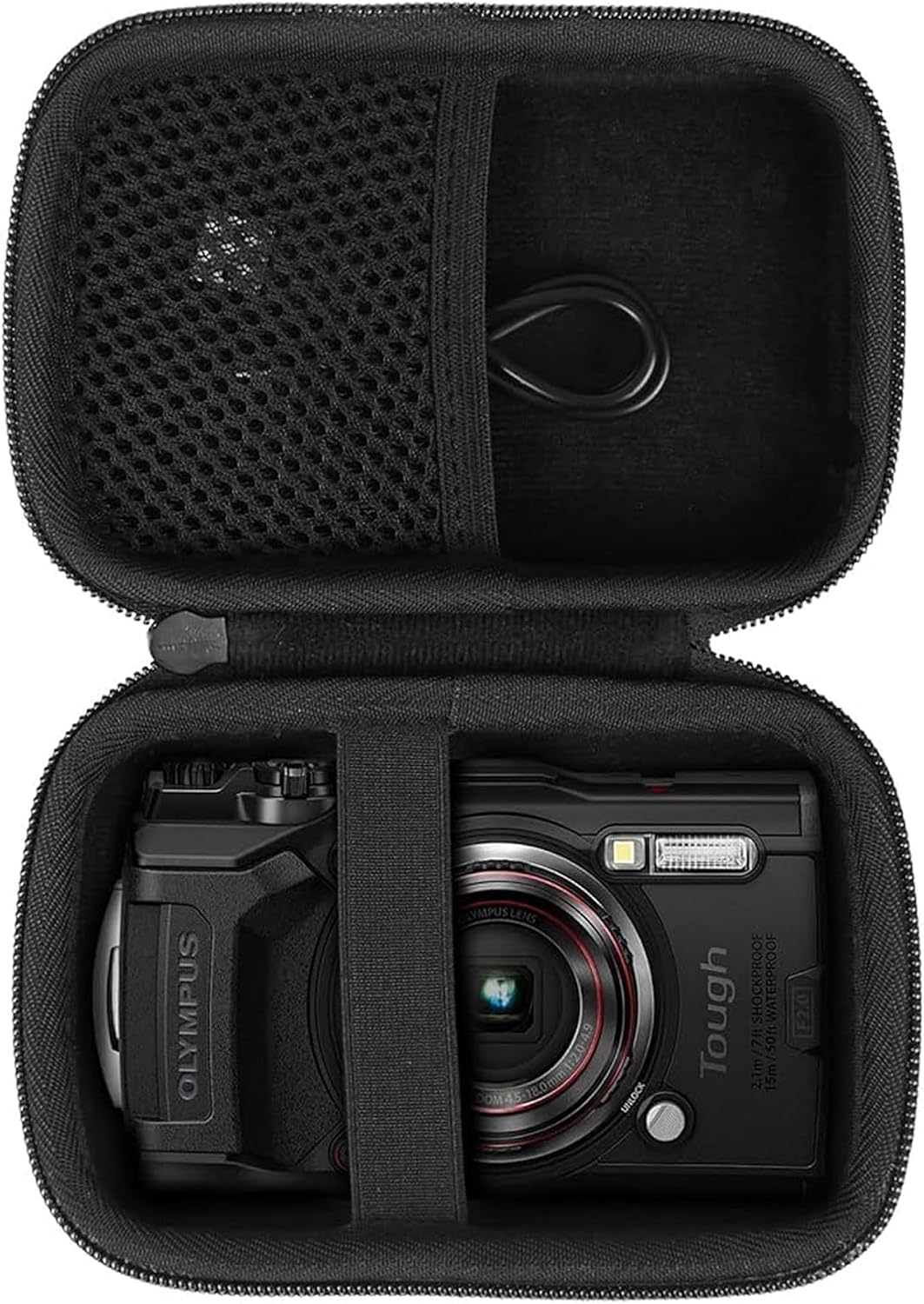 Aenllosi Hard Carrying Case Compatible with OLYMPUS Tough TG-6 / OM System Tough TG-7 Waterproof Camera(Case Only,Black)